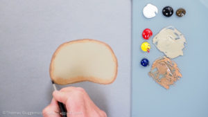 Brot malen mit Acrylfarbe - Die Grundfarben