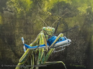Expedition ins Tierreich - Acrylmalerei auf Hartfaser 40x30cm - Thomas Guggemos
