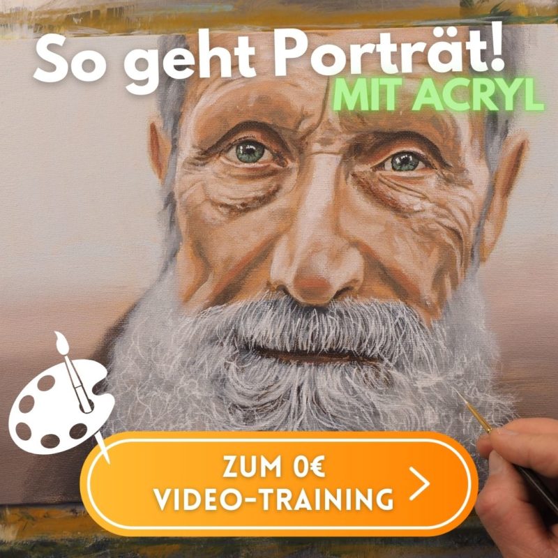 So kannst du ein realistisch aussehendes Acrylgemälde malen