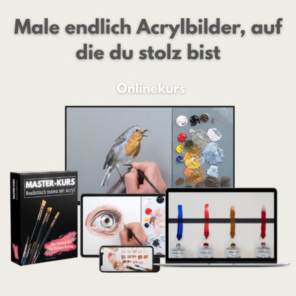 So funktioniert realistische Malerei mit Acryl