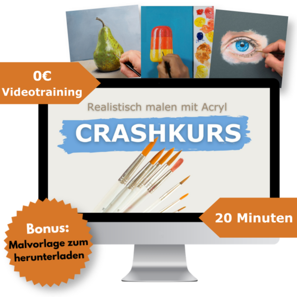 Realistische Acrylmalerei lernen - kostenloses Videotraining